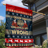 Merry Wet Nosemas Garden Flag Christmas Husky - Wonder Print Shop