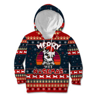 Merry Wet Nosemas Kid Hoodie Christmas Husky - Wonder Print Shop