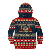 Merry Wet Nosemas Kid Hoodie Christmas Husky - Wonder Print Shop