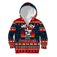 Merry Wet Nosemas Kid Hoodie Christmas Husky - Wonder Print Shop