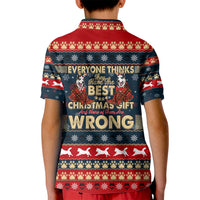 Merry Wet Nosemas Kid Polo Shirt Christmas Husky - Wonder Print Shop