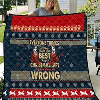 Merry Wet Nosemas Quilt Christmas Husky - Wonder Print Shop