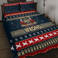 Merry Wet Nosemas Quilt Bed Set Christmas Husky - Wonder Print Shop