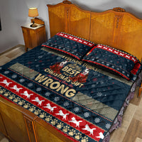 Merry Wet Nosemas Quilt Bed Set Christmas Husky - Wonder Print Shop