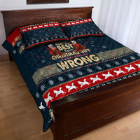 Merry Wet Nosemas Quilt Bed Set Christmas Husky - Wonder Print Shop