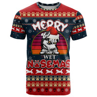 Merry Wet Nosemas T Shirt Christmas Husky - Wonder Print Shop