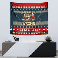 Merry Wet Nosemas Tapestry Christmas Husky - Wonder Print Shop
