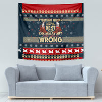 Merry Wet Nosemas Tapestry Christmas Husky - Wonder Print Shop