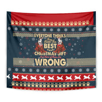 Merry Wet Nosemas Tapestry Christmas Husky - Wonder Print Shop