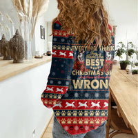 Merry Wet Nosemas Women Casual Shirt Christmas Husky - Wonder Print Shop