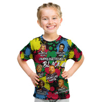 Unapologetically Black Kid T Shirt Civil Rights Leaders - Wonder Print Shop