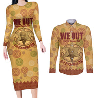 We Out 1849 African-American Couples Matching Long Sleeve Bodycon Dress and Long Sleeve Button Shirt Harriet Tubman - Wonder Print Shop