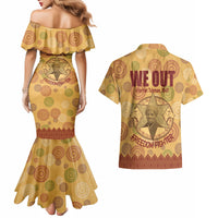 We Out 1849 African-American Couples Matching Mermaid Dress and Hawaiian Shirt Harriet Tubman - Wonder Print Shop