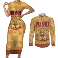 We Out 1849 African-American Couples Matching Short Sleeve Bodycon Dress and Long Sleeve Button Shirt Harriet Tubman - Wonder Print Shop