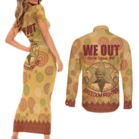 We Out 1849 African-American Couples Matching Short Sleeve Bodycon Dress and Long Sleeve Button Shirt Harriet Tubman - Wonder Print Shop