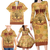 We Out 1849 African-American Family Matching Long Sleeve Bodycon Dress and Hawaiian Shirt Harriet Tubman - Wonder Print Shop