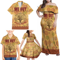 We Out 1849 African-American Family Matching Off Shoulder Maxi Dress and Hawaiian Shirt Harriet Tubman - Wonder Print Shop