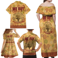 We Out 1849 African-American Family Matching Off Shoulder Maxi Dress and Hawaiian Shirt Harriet Tubman - Wonder Print Shop