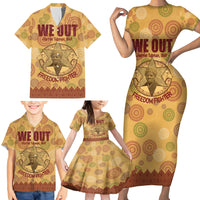 We Out 1849 African-American Family Matching Short Sleeve Bodycon Dress and Hawaiian Shirt Harriet Tubman - Wonder Print Shop