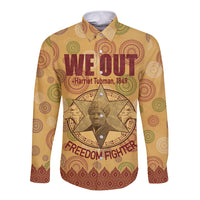 We Out 1849 African-American Long Sleeve Button Shirt Harriet Tubman - Wonder Print Shop