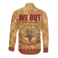 We Out 1849 African-American Long Sleeve Button Shirt Harriet Tubman - Wonder Print Shop