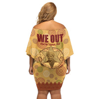 We Out 1849 African-American Off Shoulder Short Dress Harriet Tubman - Wonder Print Shop