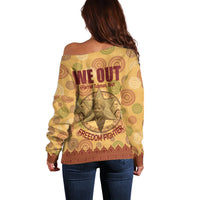 We Out 1849 African-American Off Shoulder Sweater Harriet Tubman - Wonder Print Shop