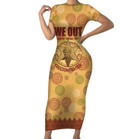 We Out 1849 African-American Short Sleeve Bodycon Dress Harriet Tubman - Wonder Print Shop