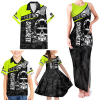 Concrete Finisher Skull on Site Family Matching Tank Maxi Dress and Hawaiian Shirt - Wonder Print Shop