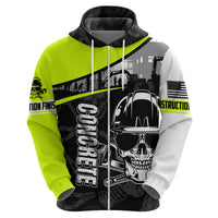 Concrete Finisher Skull on Site Hoodie - Wonder Print Shop