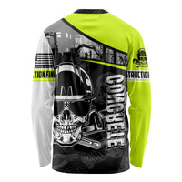 Concrete Finisher Skull on Site Long Sleeve Shirt - Wonder Print Shop