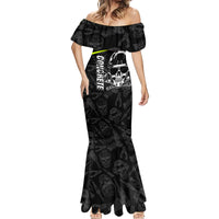 Concrete Finisher Skull on Site Mermaid Dress - Wonder Print Shop