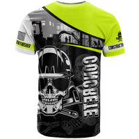 Concrete Finisher Skull on Site T Shirt - Wonder Print Shop