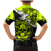 Personalised Electricians Skull Family Matching Mermaid Dress and Hawaiian Shirt - Wonder Print Shop