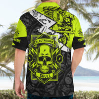 Personalised Electricians Skull Hawaiian Shirt - Wonder Print Shop