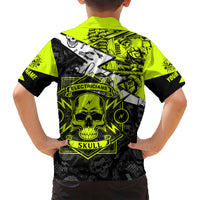 Personalised Electricians Skull Kid Hawaiian Shirt - Wonder Print Shop