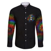 LGBT Rockin The Rainbow Life Skull Family Matching Short Sleeve Bodycon Dress and Hawaiian Shirt - Wonder Print Shop