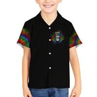 LGBT Rockin The Rainbow Life Skull Kid Hawaiian Shirt - Wonder Print Shop
