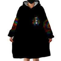 LGBT Rockin The Rainbow Life Skull Wearable Blanket Hoodie - Wonder Print Shop