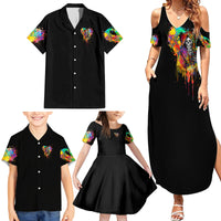 LGBT Family Matching Summer Maxi Dress and Hawaiian Shirt Love Is Love Pride - Wonder Print Shop