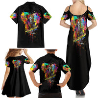 LGBT Family Matching Summer Maxi Dress and Hawaiian Shirt Love Is Love Pride - Wonder Print Shop