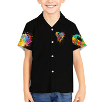 LGBT Kid Hawaiian Shirt Love Is Love Pride - Wonder Print Shop