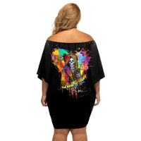 LGBT Off Shoulder Short Dress Love Is Love Pride - Wonder Print Shop