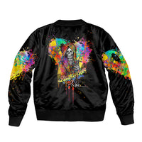 LGBT Sleeve Zip Bomber Jacket Love Is Love Pride - Wonder Print Shop