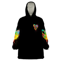 LGBT Wearable Blanket Hoodie Love Is Love Pride - Wonder Print Shop