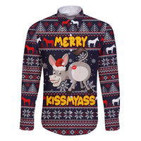 Funny Donkeys Christmas Family Matching Short Sleeve Bodycon Dress and Hawaiian Shirt Merry Kissmyass - Wonder Print Shop