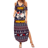 Funny Donkeys Christmas Family Matching Summer Maxi Dress and Hawaiian Shirt Merry Kissmyass - Wonder Print Shop