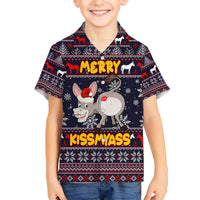 Funny Donkeys Christmas Hawaiian Shirt Merry Kissmyass - Wonder Print Shop