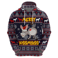Funny Donkeys Christmas Hoodie Merry Kissmyass - Wonder Print Shop