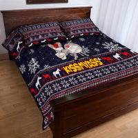 Funny Donkeys Christmas Quilt Bed Set Merry Kissmyass - Wonder Print Shop